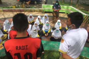 Belajar di ruang terbuka saat pandemi