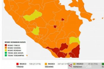 Palembang dan Prabumulih zona  merah COVID-19