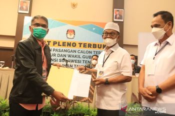 KPU tetapkan Rusdi-Ma'mun paslon gubernur-wagub Sulteng terpilih