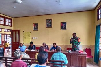 Babinsa Koramil Warbah hadiri muskam Usaiwa