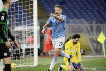 Lazio kunci kemenangan 2-1 atas Sassuolo meski tertinggal terlebih dahulu
