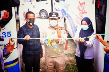 Bus Damri layani rute Masamba - Sabbang - Rongkong, Kabupaten Luwu Utara