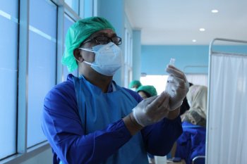 Progres vaksinasi nakes Lampung baru capai 8 persen