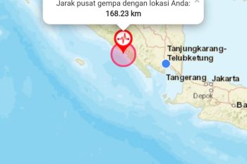 Gempa magnitudo 5,4 dua kali guncang Pesisir Barat