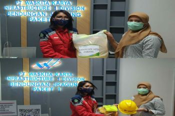 BPJAMSOSTEK Ungaran serahkan APD ke pekerja