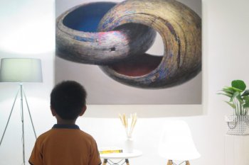 Story of Lake Limboto portrayed through Iwan Yusuf's painting