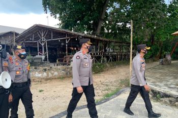 Kabid Humas Polda Lampung pantau prokes di Lampung Selatan