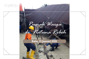 Rumah warga di Natuna roboh