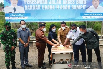 Akses masuk Bandara Haji Asan Sampit dipindah gunakan jalan baru