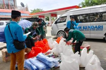 Tiba Di Sulbar, Tim Tanggap Bencana IAIN Kendari Langsung Salurkan Bantuan