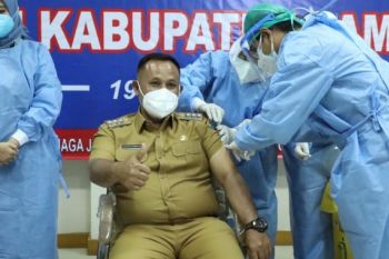 Bupati Lampung Selatan jalani vaksinasi COVID-19 ke dua