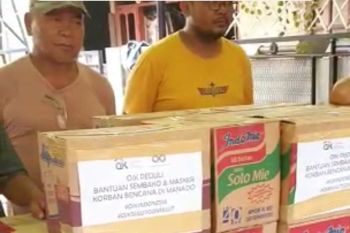 IPOJK Sulutgomalut peduli korban banjir dan longsor di Manado