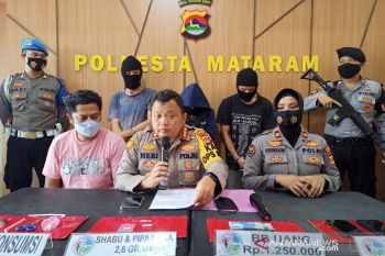 Polresta Mataram ungkap tiga sekawan tengah pesta sabu