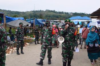 Personel Korem 172/PWY gencarkan penegakkan pendiplinan prokes