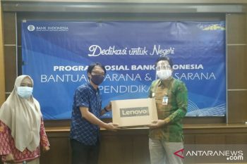 Bank Indonesia bantu 16 sekolah terdampak pandemi COVID-19 di Sulteng