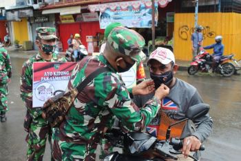 Kodim Jayapura edukasi warga protokol kesehatan cegah COVID-19