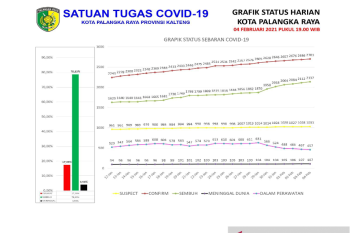 Tingkat kesembuhan pasien COVID-19 di Palangka Raya capai 79,12 persen