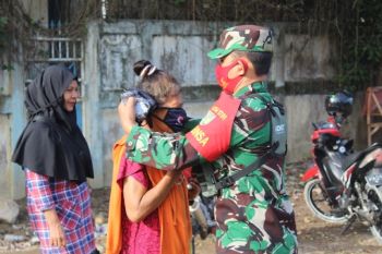 Kodim Jayapura sosialisasi pendisiplinan protokol kesehatan di pasar Youtefa