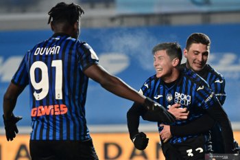 Atalanta merebut tiket final Piala Italia usai menang 3-1 atas Napoli