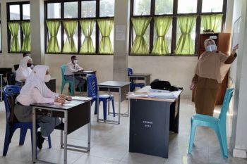 Begini hari pertama belajar tatap muka di Inhil