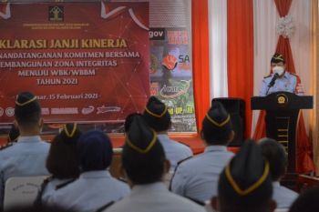 Kanwil Kemenkumham Sulsel gelar Deklarasi Janji Kinerja untuk sembilan UPT