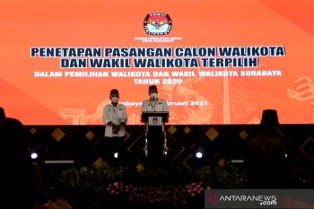 Eri Cahyadi - Armuji ditetapkan pemenang Pilkada Surabaya