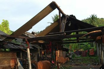 Hujan lebat dan angin kencang, 6 rumah di Desa Selong Belanak Loteng rusak