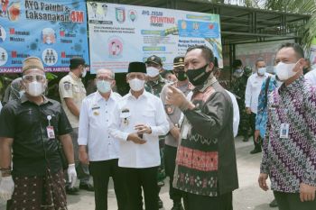 Dirjen Bina Pemdes Kemendagri tinjau pilkakon serentak Kabupaten Pringsewu 2021