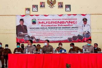 Plh Bupati Lampung Selatan gelar Musrenbang Kecamatan Sidomulyo