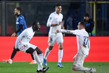 Gol tunggal Mendy amankan kemenangan Real Madrid 1-0 di markas Atalanta