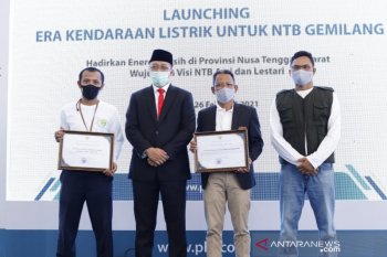 NTB dan PLN menghadirkan 152 kendaraan listrik buatan IKM