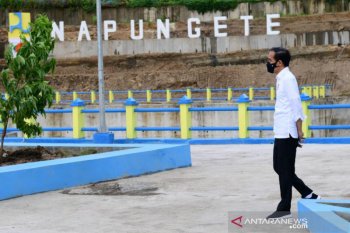 Presiden  dalam antusiasme dan kerumunan