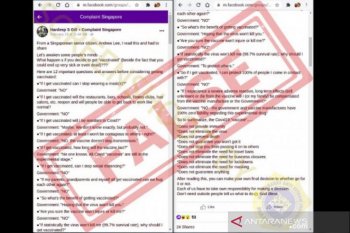 Hoaks, vaksin tidak membuat tubuh kebal COVID-19 dan puluhan wartawan terkapar
