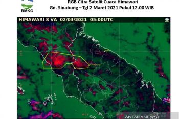 Abu vulkanik erupsi Sinabung sampai ke Aceh