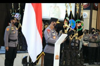 Kapolri pimpin sertijab Kapolda Lampung di Mabes Polri