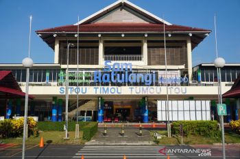 Penumpang angkutan udara di Sulawesi Utara turun 61,8 persen