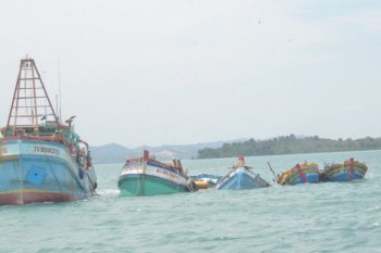 Dalam dua hari terakhir, KKP tenggelamkan 10 kapal asing di Batam