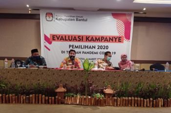KPU Kabupaten Bantul lakukan evaluasi pelaksanaan kampanye Pilkada 2020