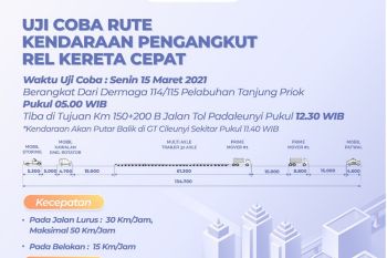 Pengguna tol diimbau antisipasi uji coba truk angkut  rel kereta cepat