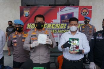 Polrestabes Makassar gagalkan peredaran dua kilogram sabu-sabu
