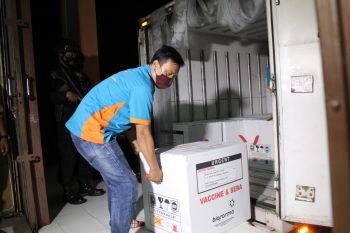 Lampung kembali terima 18.840 vial vaksin termin dua