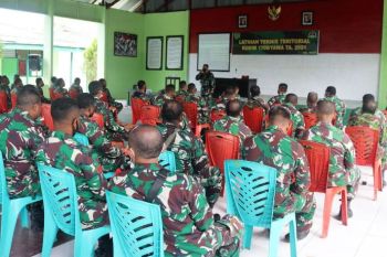 Kodim 1709/Yawa gelar latihan teknis teritorial