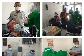 Seluruh petugas Samsat Kalianda jalani rapid antigen
