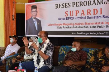 Ketua DPRD Sumbar serap aspirasi masyarakat di Kabupaten 50 Kota