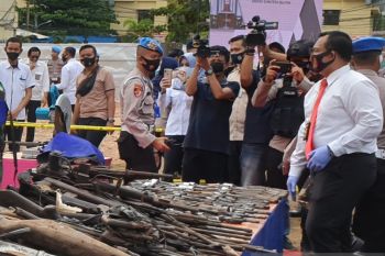 Polda Sumsel gelar operasi  penertiban senjata api ilegal