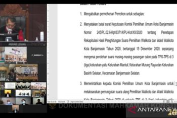 MK putuskan PSU Pilkada Kota Banjarmasin di tiga kelurahan