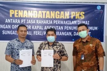Jasa Raharja jamin penumpang kapal di Panipahan Rohil