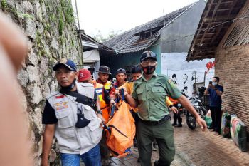Bocah yang terseret arus kali akhirnya di temukan BPBD Bandarlampung