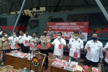 Polda Lampung gelar ekspose hasil Operasi Cempaka Krakatau 2021