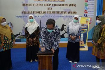 Balai POM Palu mencanangkan Zona Integritas menuju WBK di Sulteng